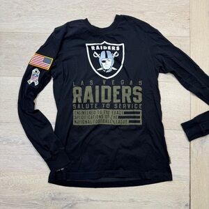 NFL Las Vegas Raiders Black Long Sleeve Tee